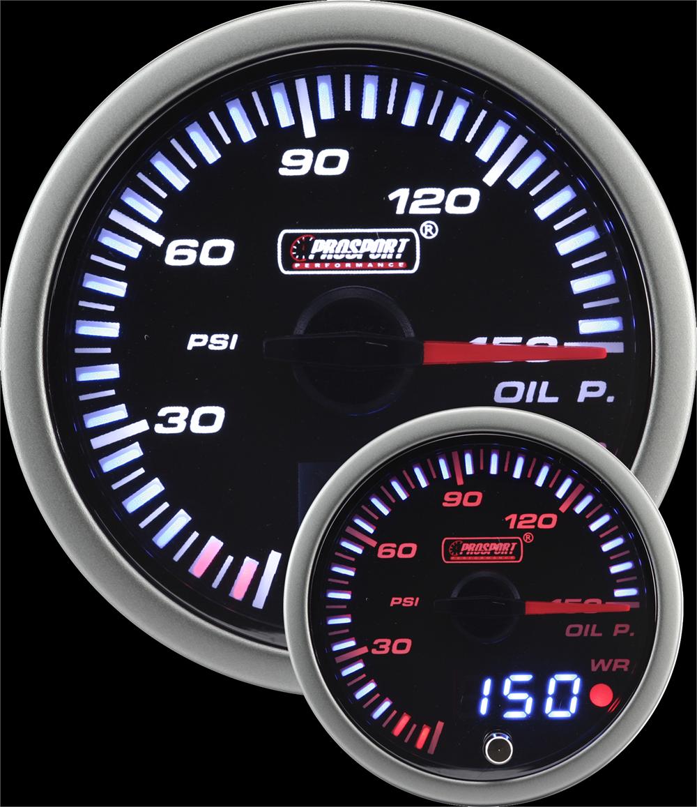 Prosport Gauges - 2-1/16" JDM Electrical Oil Pressure Gauge