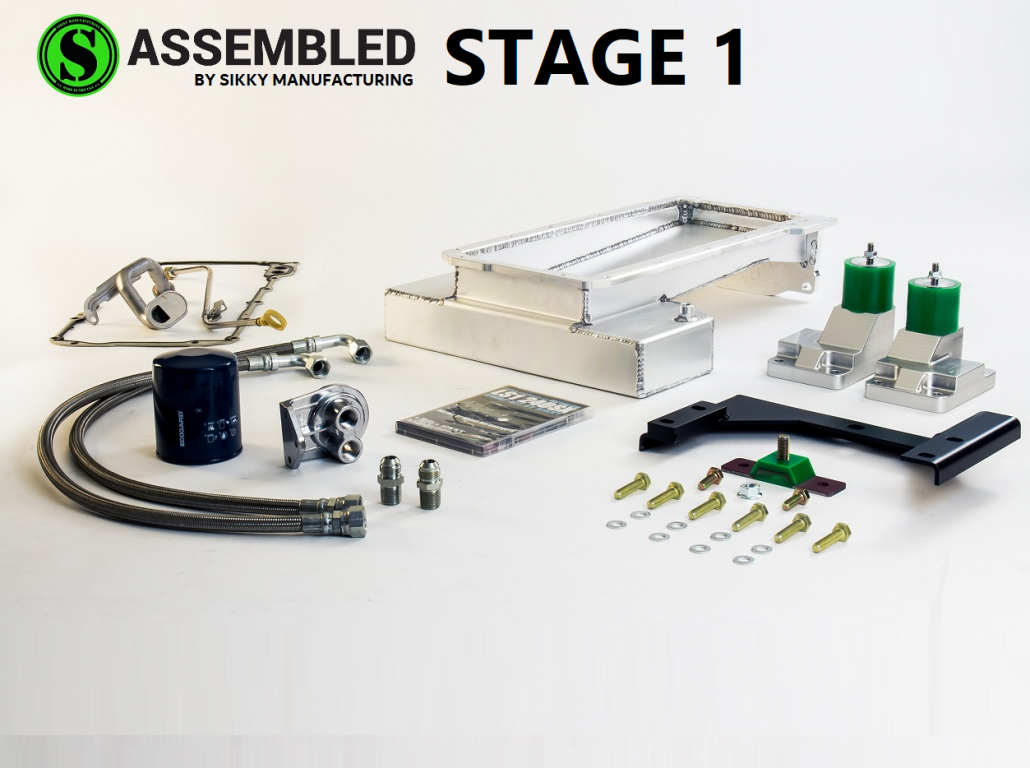 Sikky Manufacturing - Nissan 240sx (LHD) LSx Swap Headers - 1 7/8″ Acero inoxidable 304 (SM-HDR002SS)