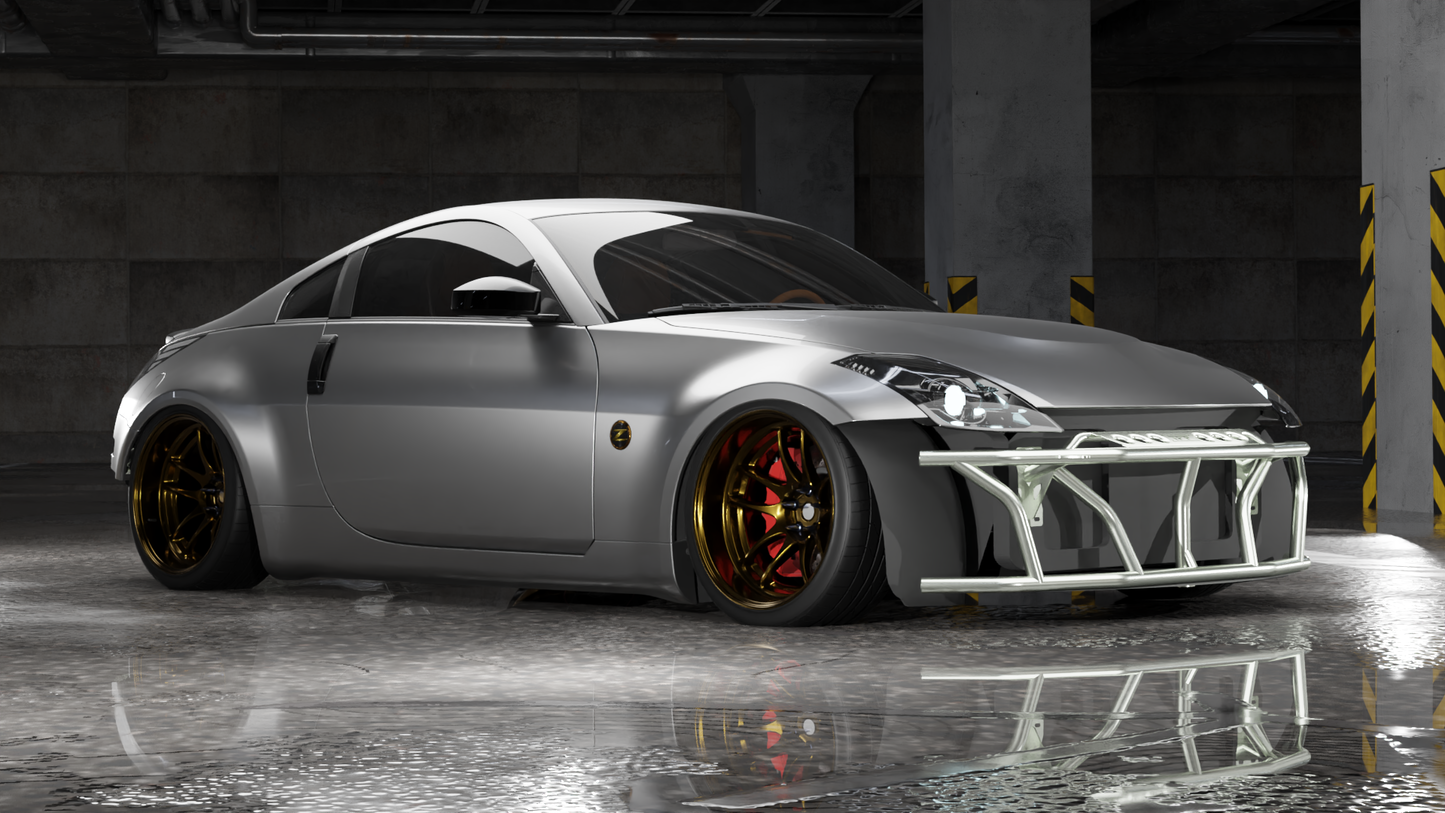 True Focus Fabrication - Nissan 350Z - Dual Row Front Bash Bar