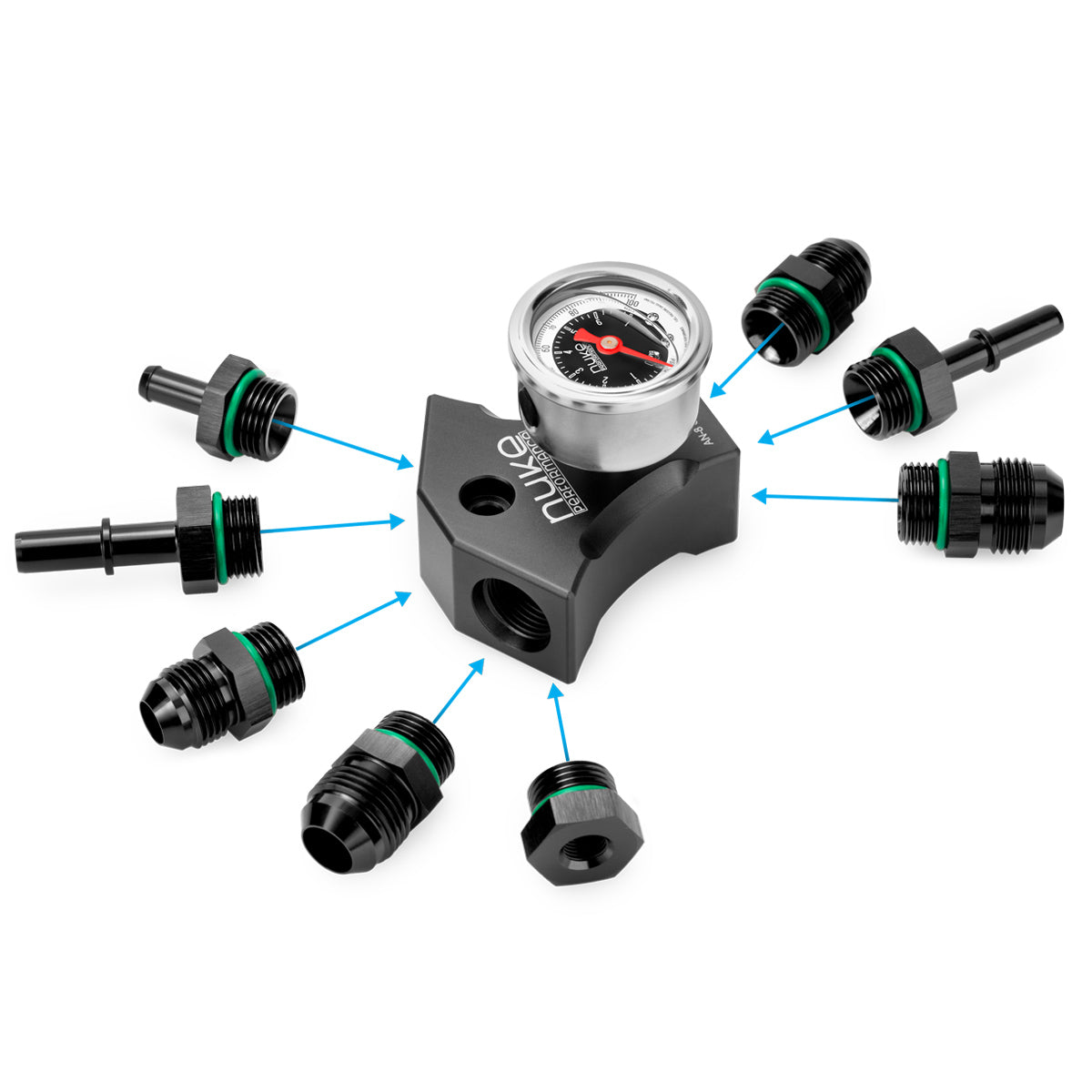Nuke Performance - X-Block Adapter Fitting, AN-8 ORB (4x)