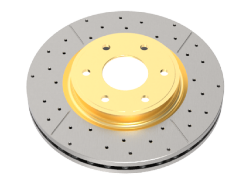 DBA 2004-2007 Toyota Prado / Lexus GX 470 Front Drilled & Slotted Street Series Rotor