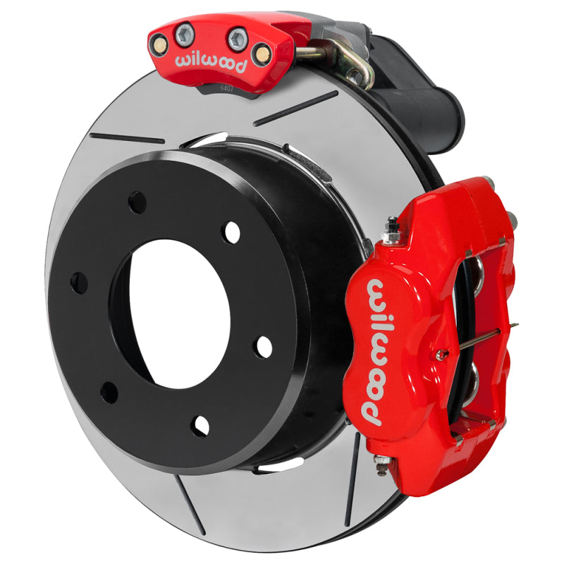 Wilwood kit rear EPB FDLI C10/K10 1963-87/K5 blazer 1969-91 6 lug 2.46 12.19 GT red