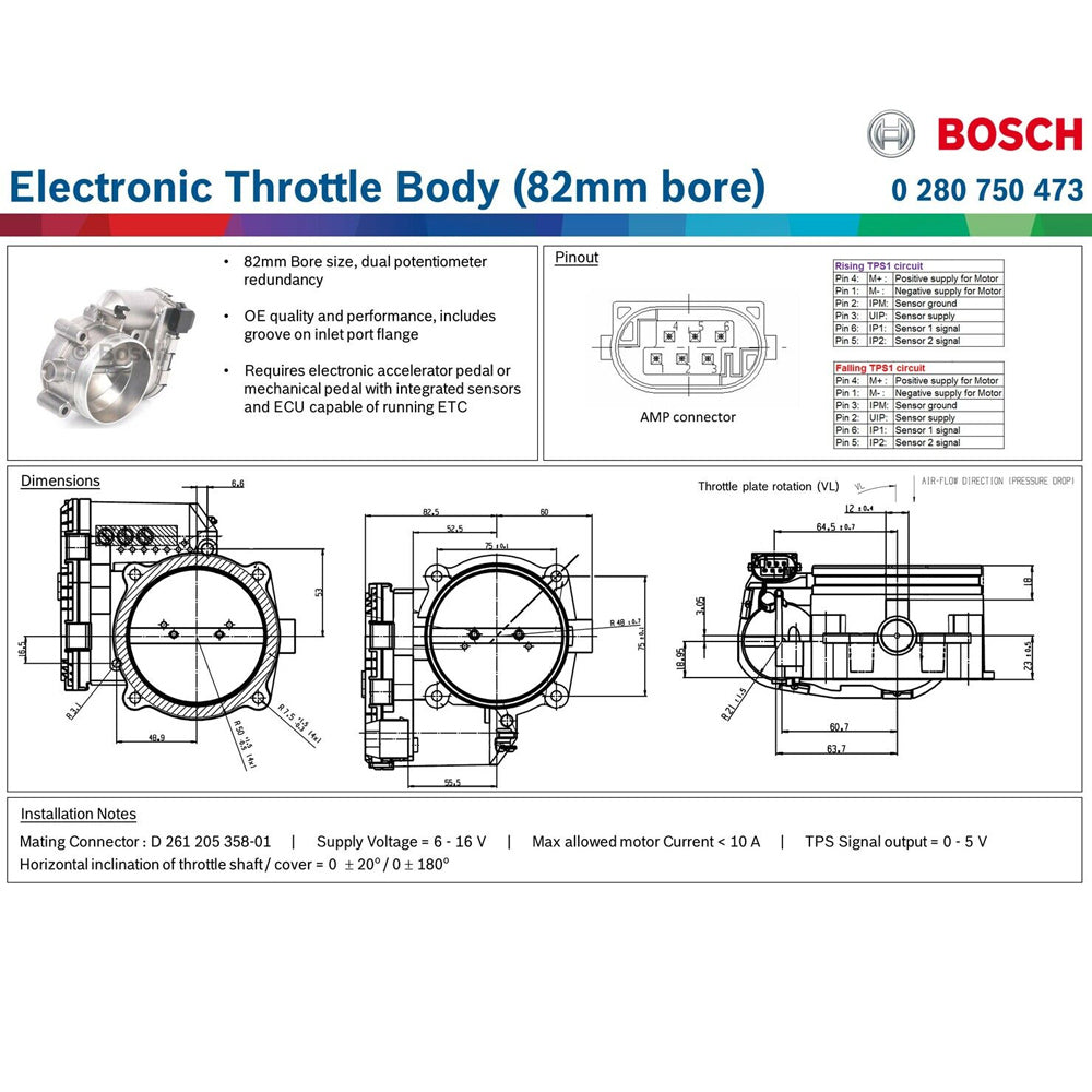 Nuke Performance - Bosch Electronic Throttle Body (82mm bore)