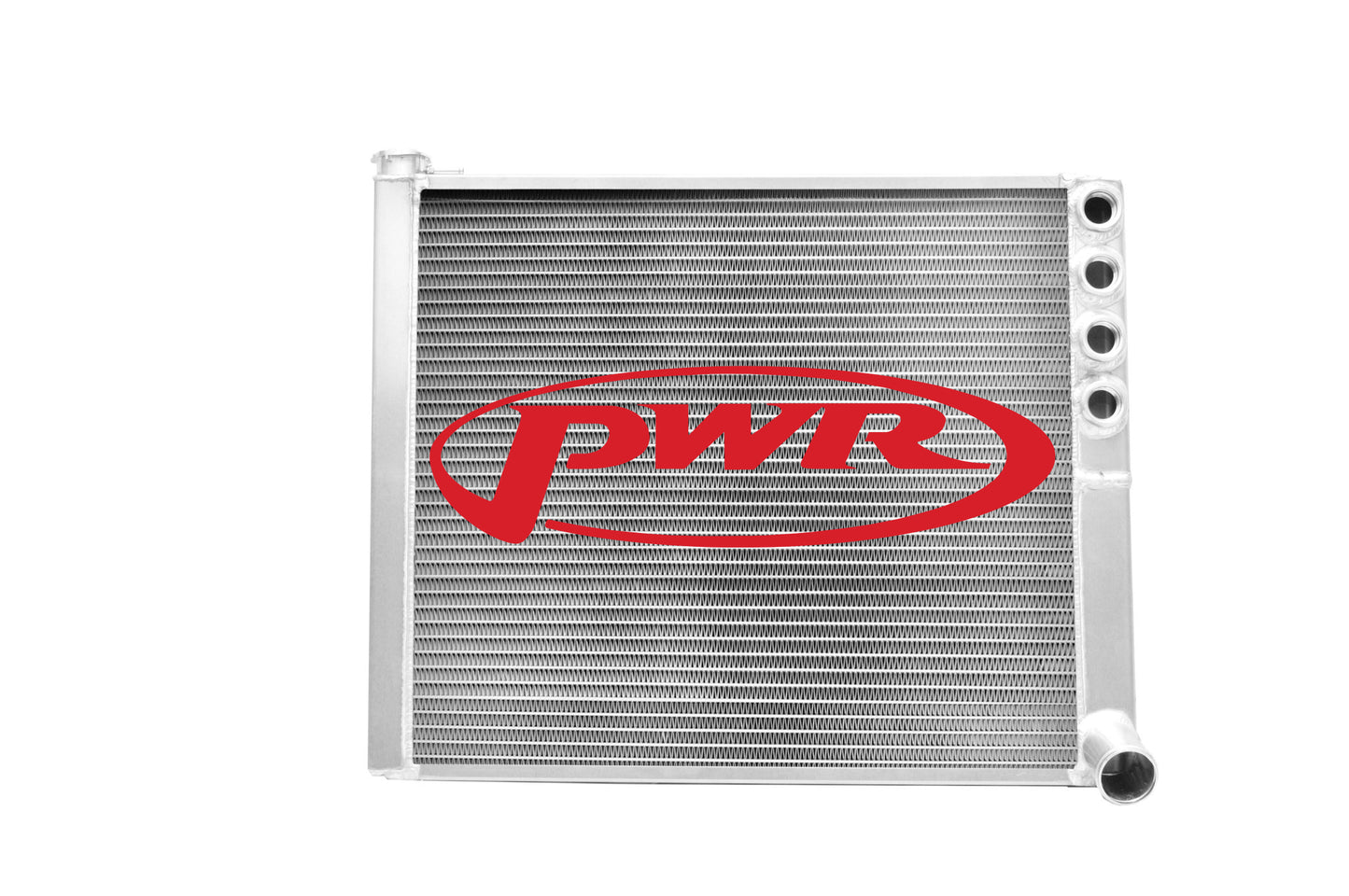 PWR - Radiator Sprint Car Extruded Tube Crossflow Open (Small Neck) 20.47" x 17" 1-1/2" Outlet