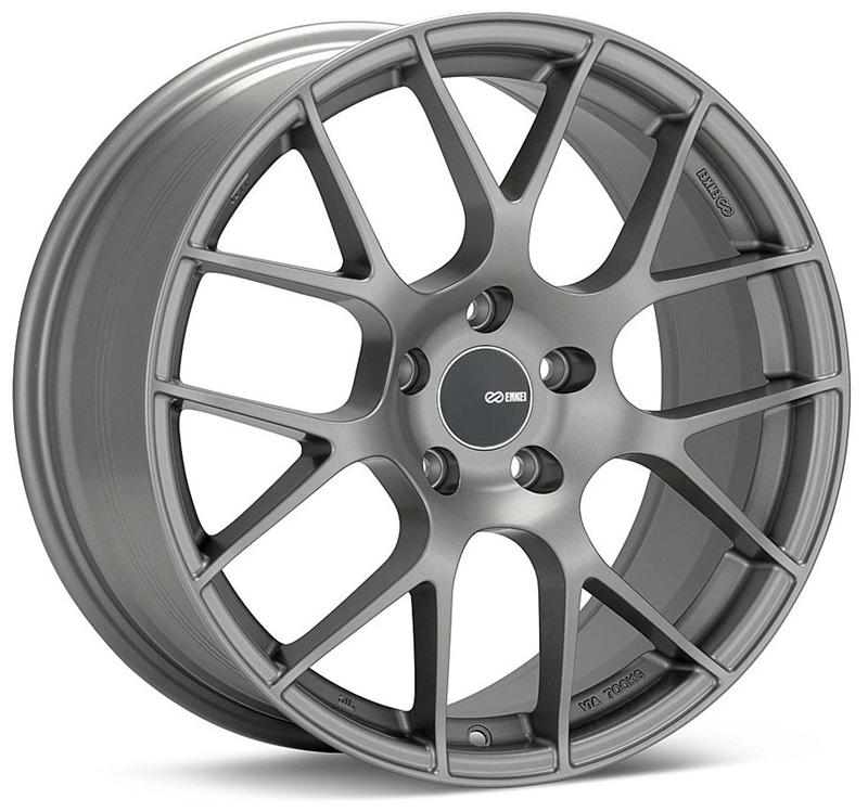 Enkei Raijin 19x9.5 35mm Offset 5x120 Bolt Pattern 72.6 Hub Bore Titanium Gray Wheel *Min Qty 60*