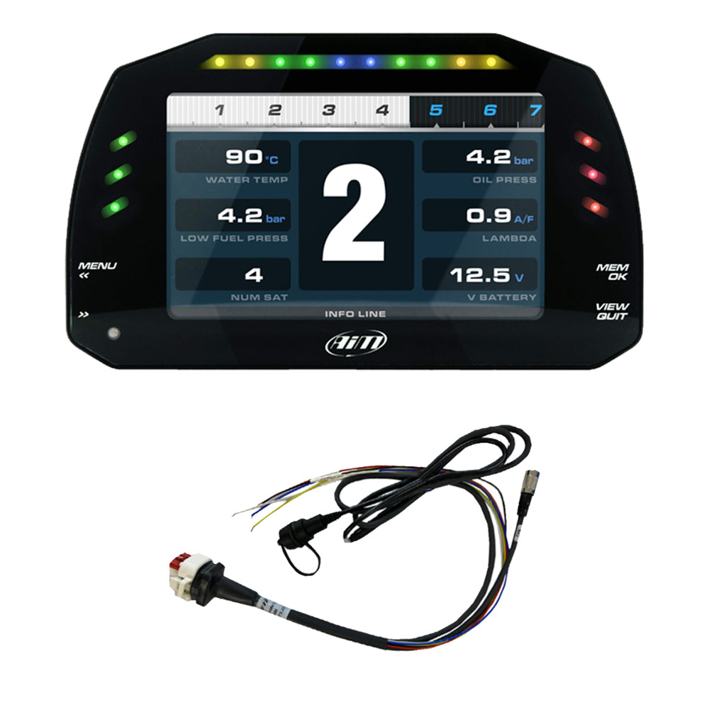 AiM - MXS 1.3 Strada + UBS cable + 14 pins CAN harness (ECU)