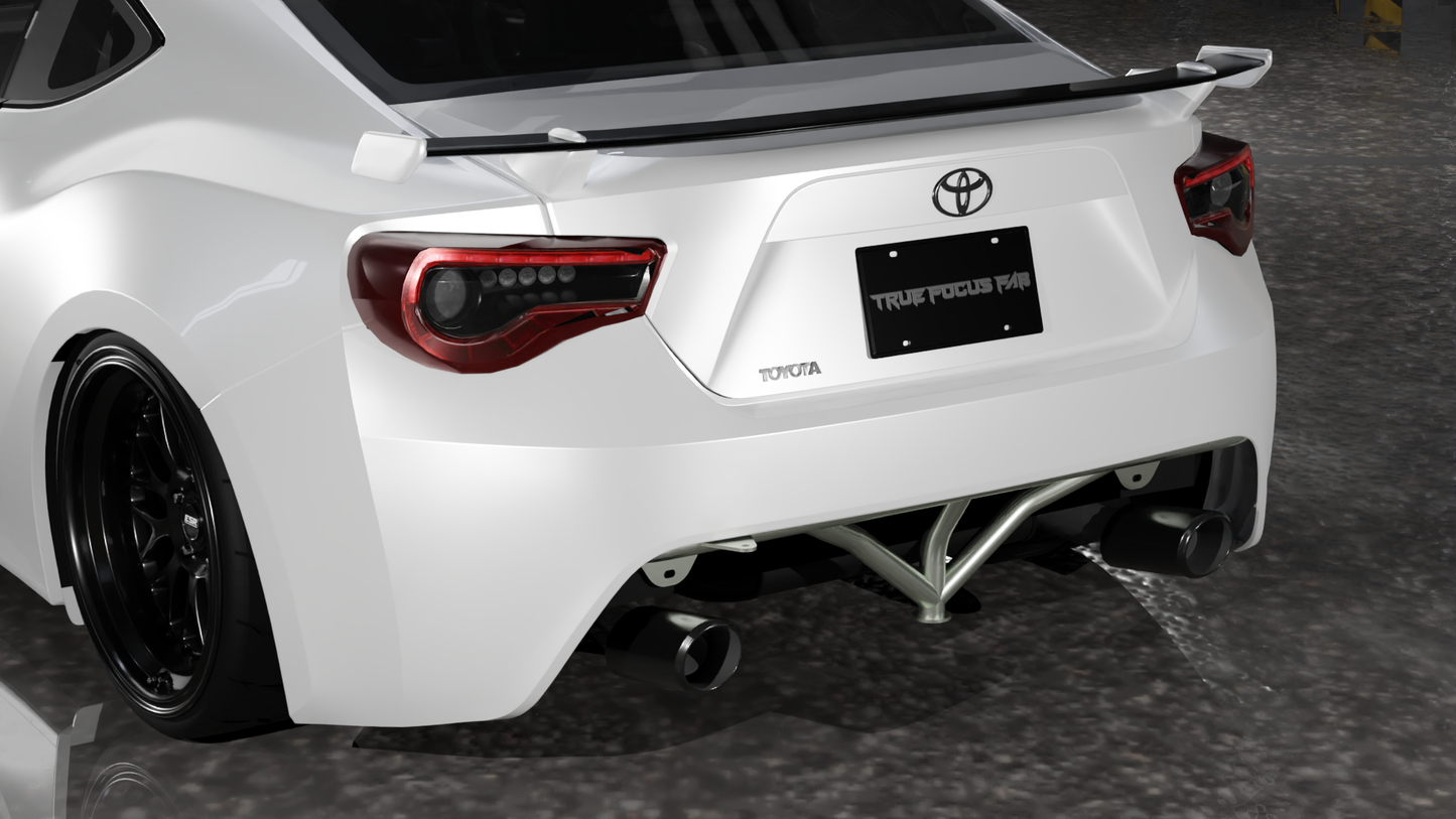 Subaru BRZ Scion FRS rear bash bar crash bar tube bumper drift bumper