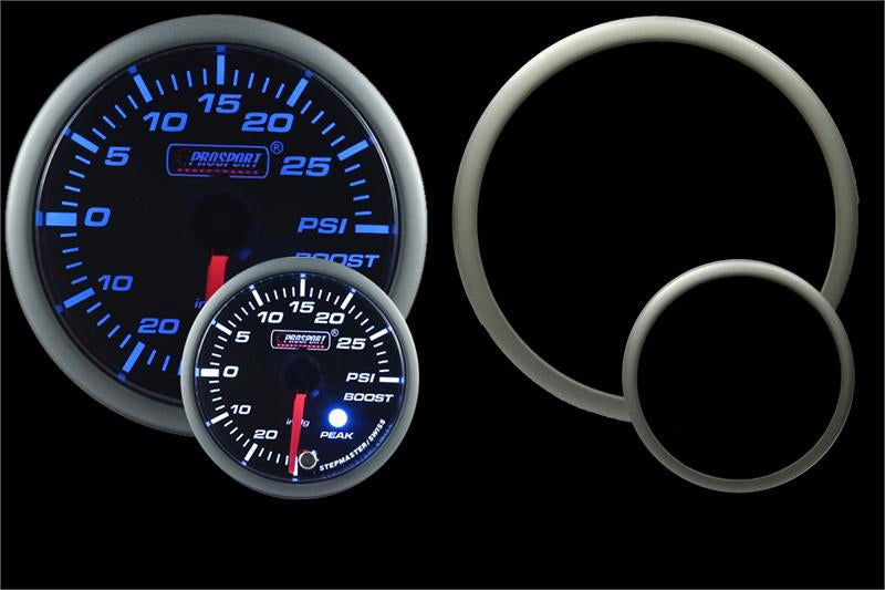 Prosport Gauges - 2-1/16" Premium Electric Boost gauge Blue/White