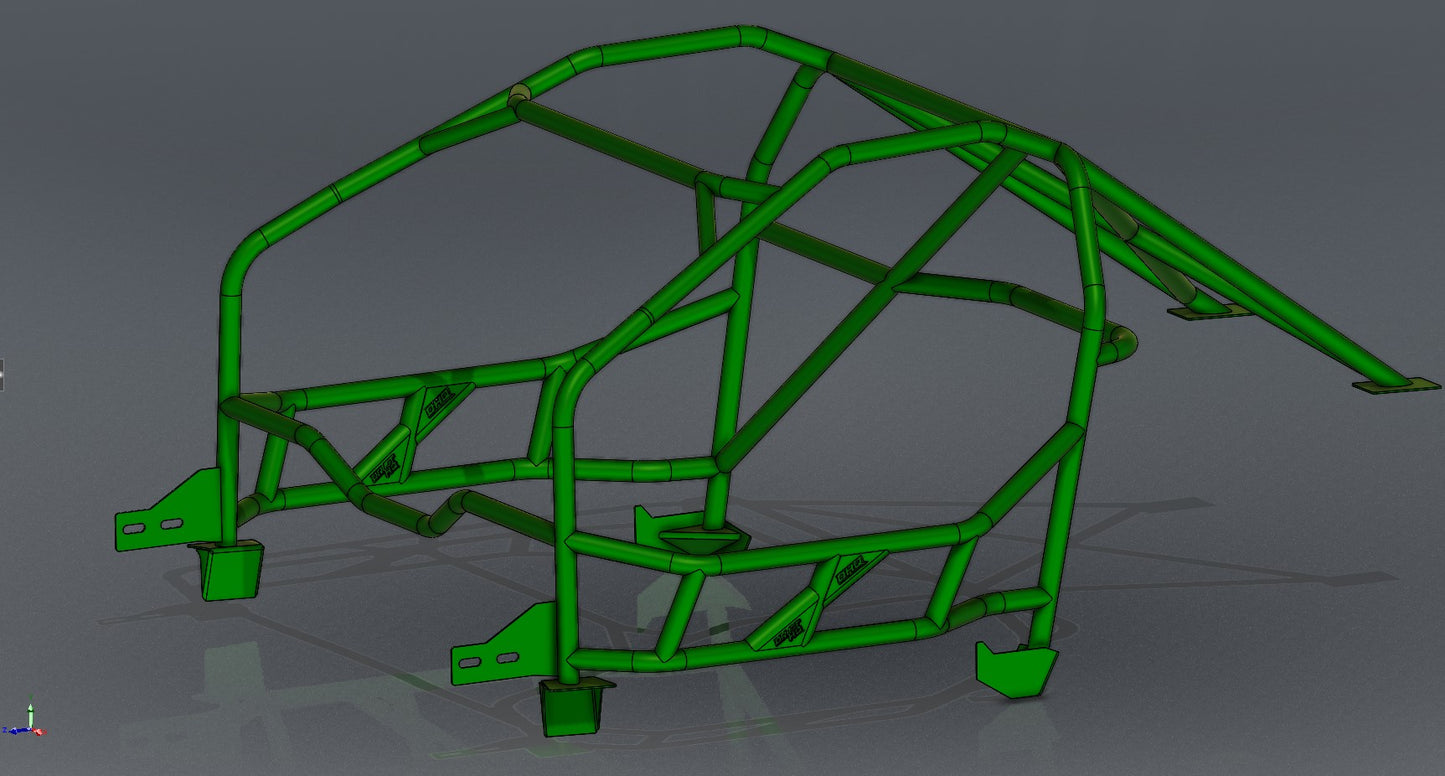 CAGEKITS - Corvette C6 FD Spec Roll Cage - Gutted Doors