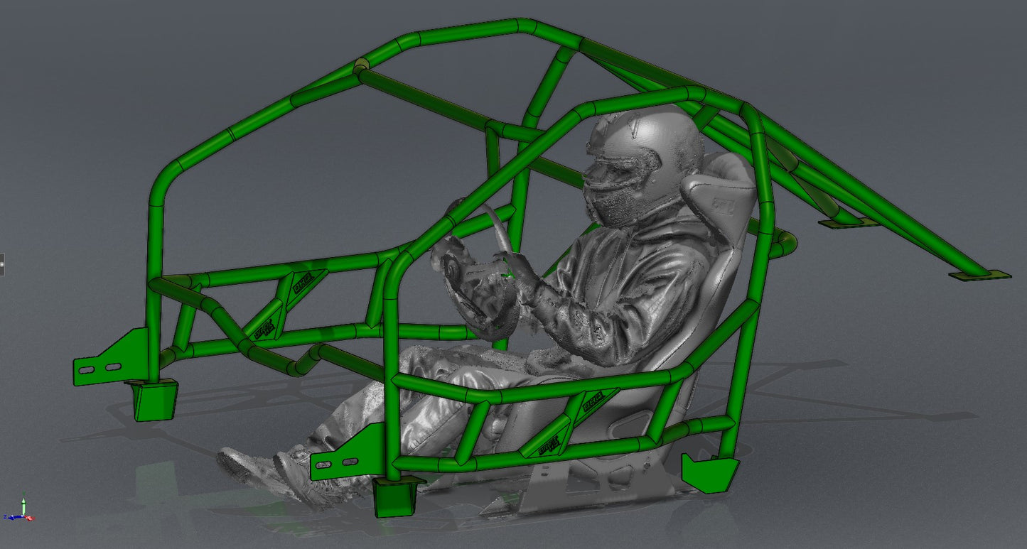 CAGEKITS - Corvette C6 FD Spec Roll Cage - Gutted Doors
