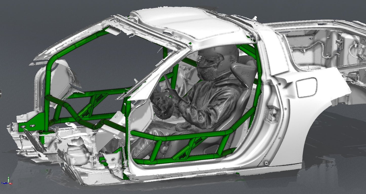 CAGEKITS - Corvette C6 FD Spec Roll Cage - Gutted Doors