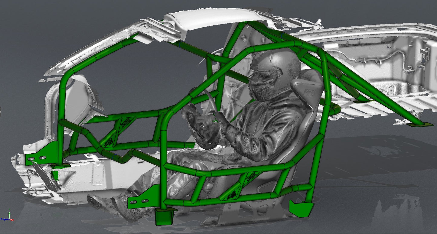 CAGEKITS - Corvette C6 FD Spec Roll Cage - Gutted Doors