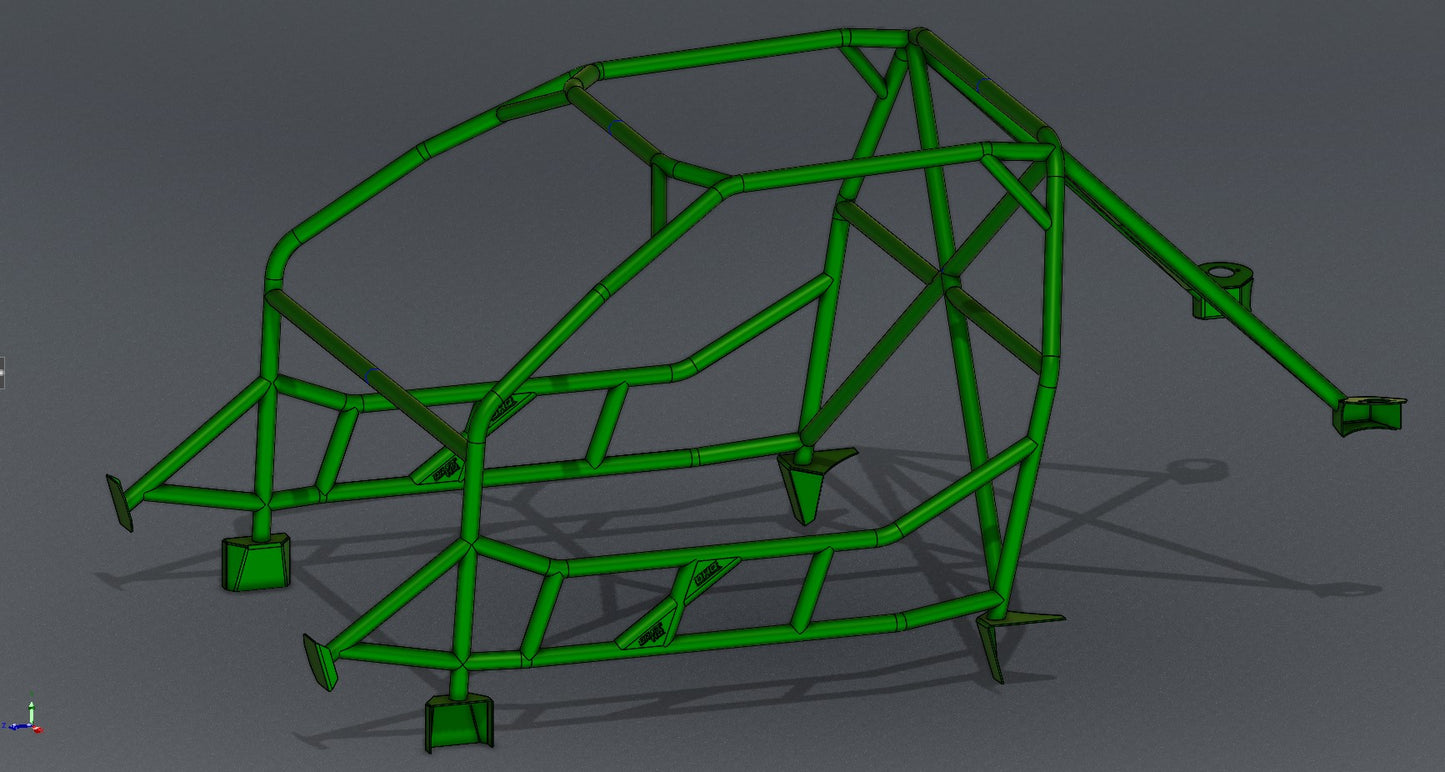 CAGEKITS - E36 Sedan FD Spec Roll Cage - Non-Gutted Doors