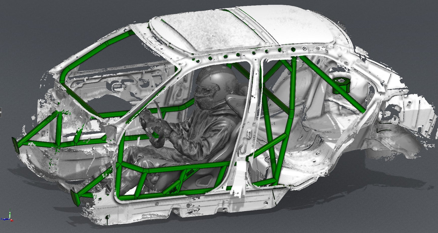 CAGEKITS - E36 Sedan FD Spec Roll Cage - Non-Gutted Doors