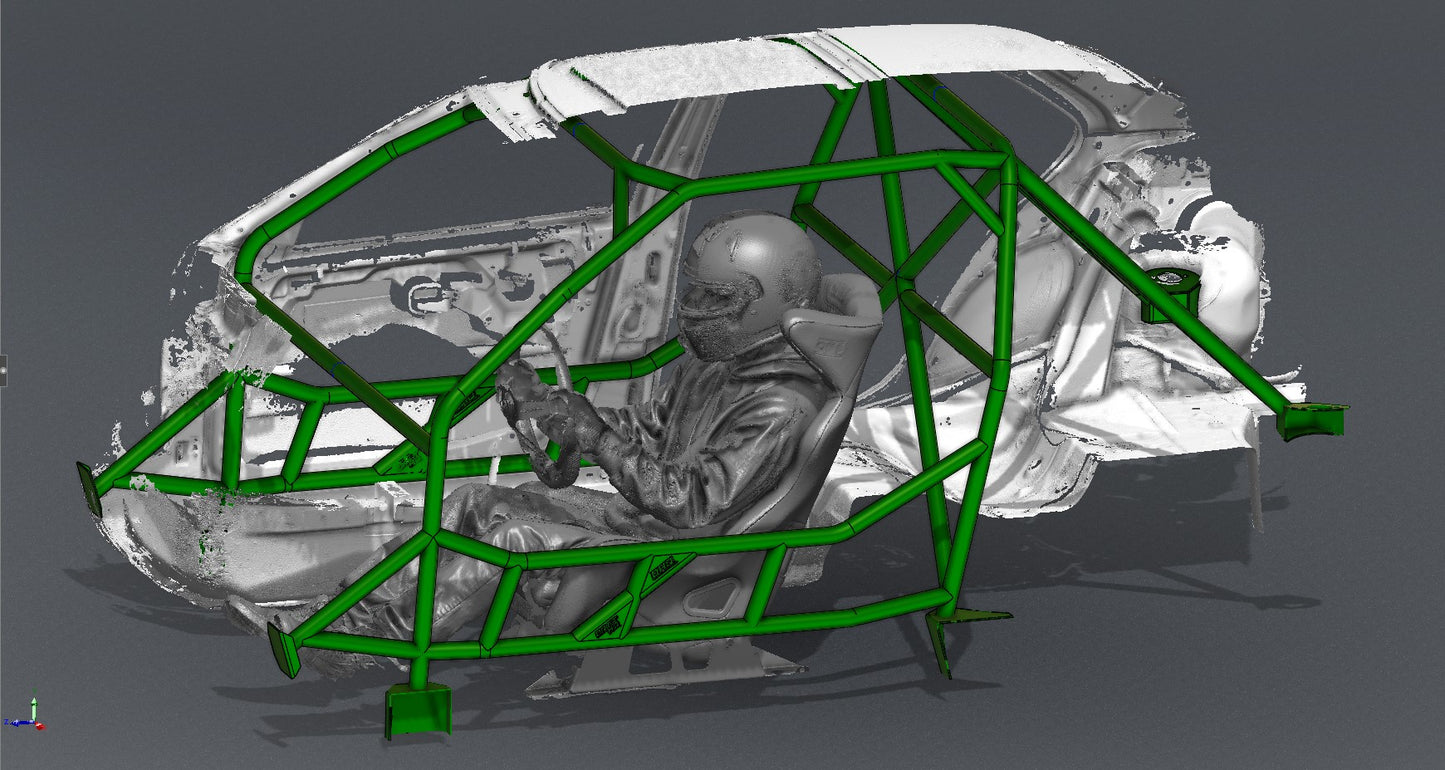 CAGEKITS - E36 Sedan FD Spec Roll Cage - Non-Gutted Doors