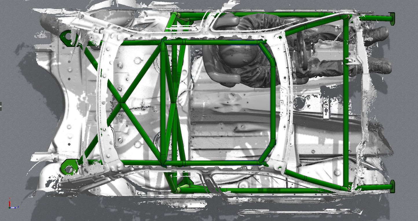 CAGEKITS - E36 Sedan FD Spec Roll Cage - Non-Gutted Doors