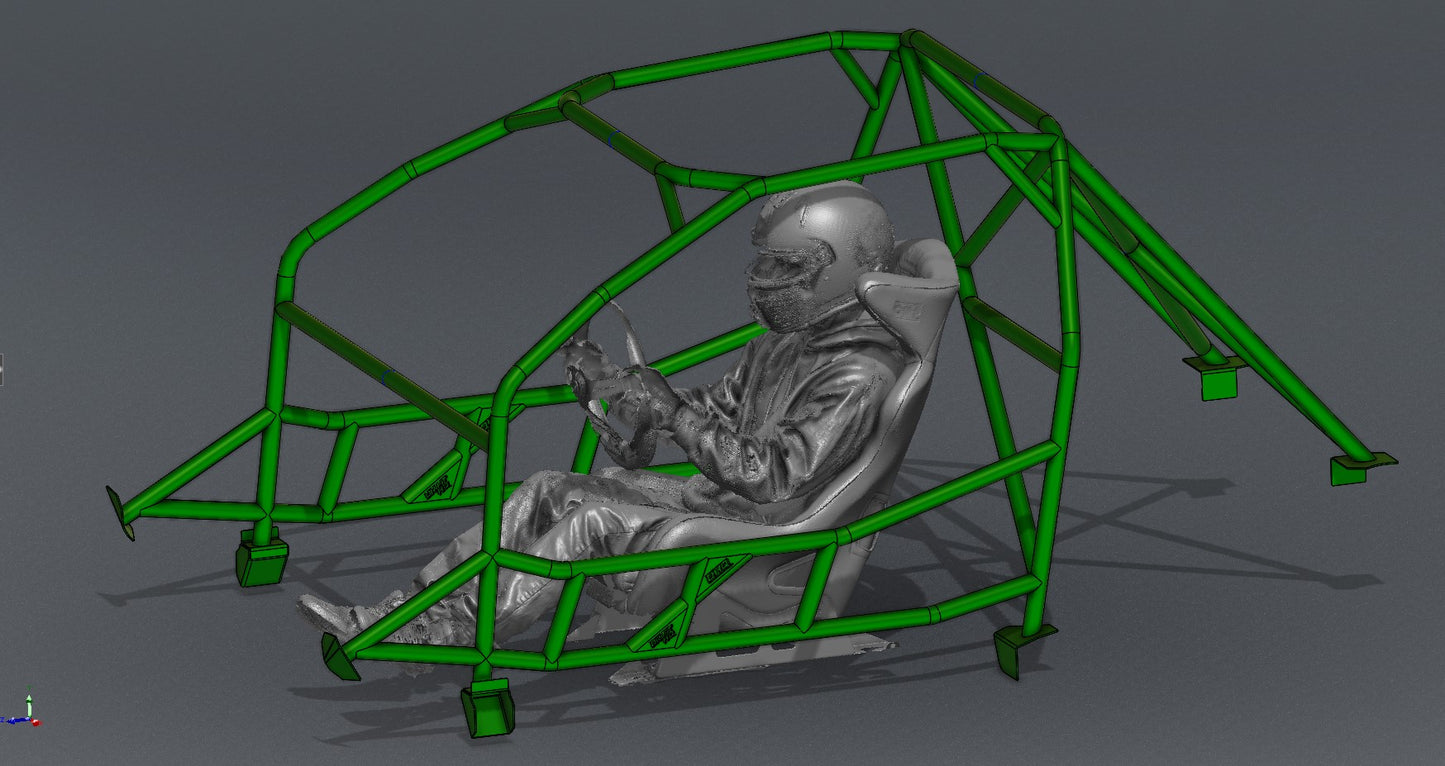 CAGEKITS - E46 Sedan FD Spec Roll Cage - Non-Gutted Doors