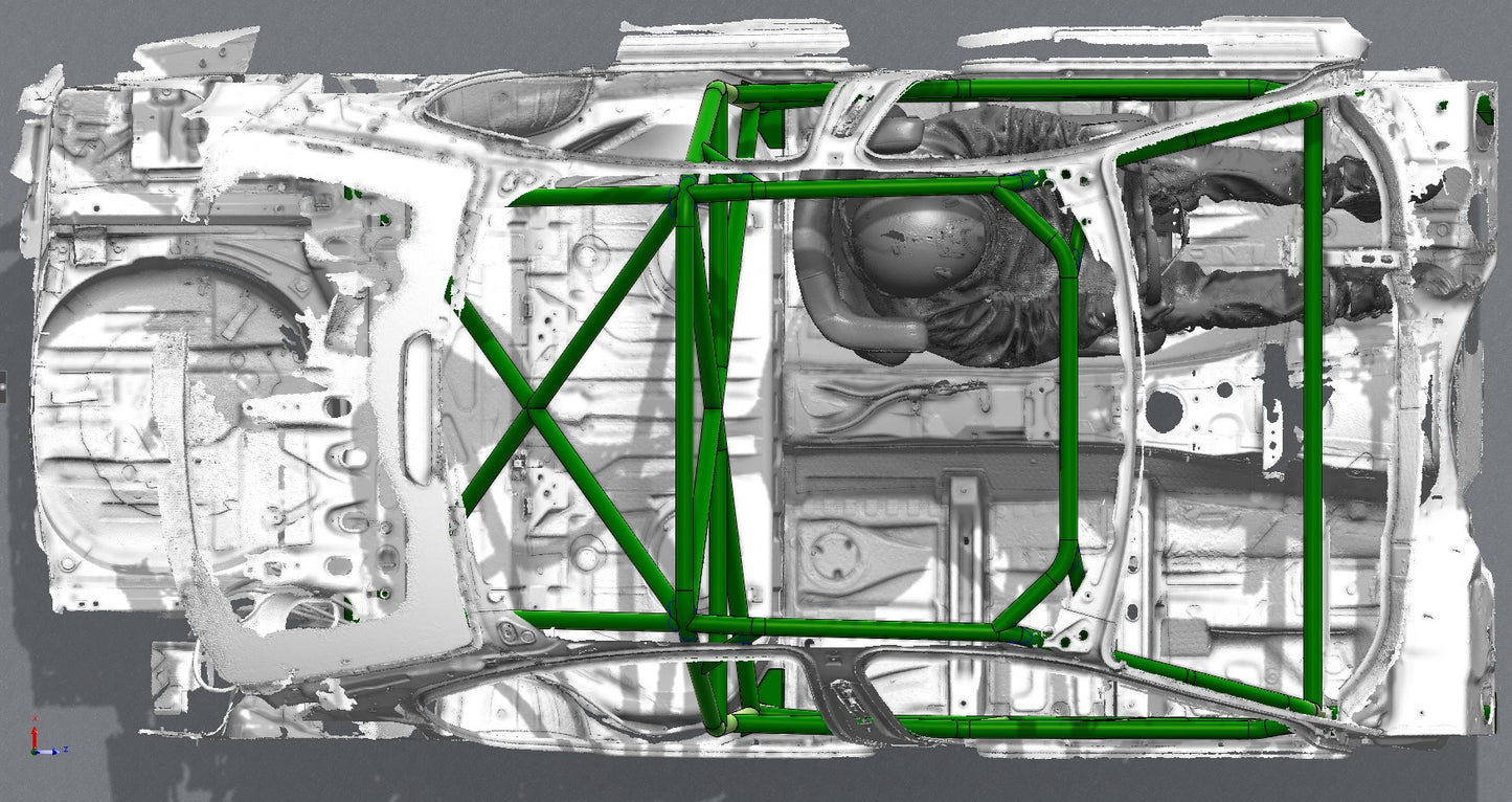 CAGEKITS - E46 Sedan FD Spec Roll Cage - Non-Gutted Doors