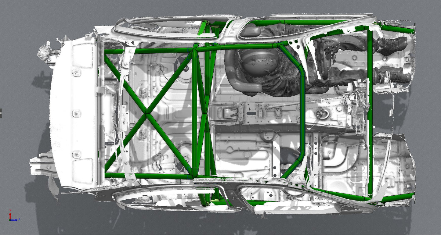 CAGEKITS - E90 Sedan FD Spec Roll Cage - Non-Gutted Doors