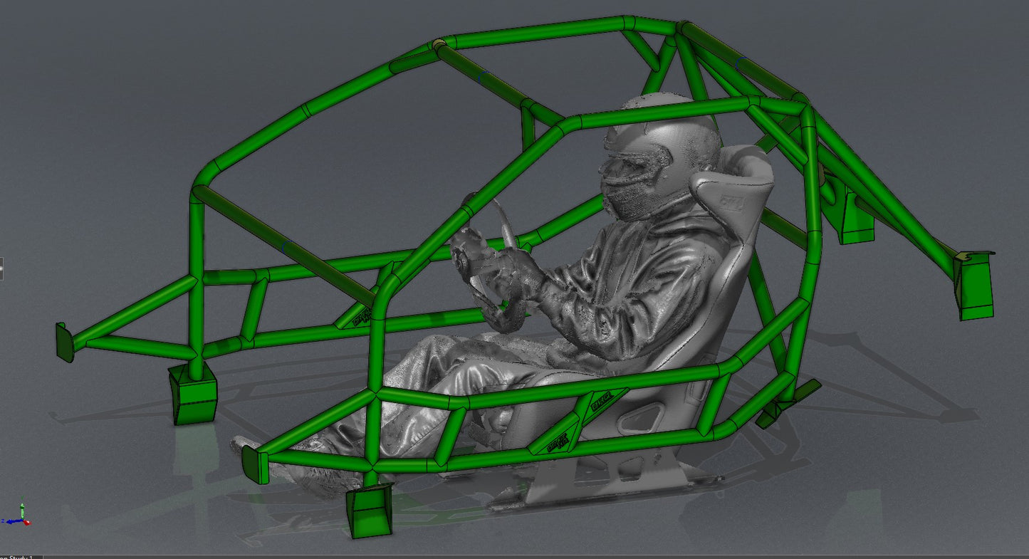 CAGEKITS - MAZDA RX7 FC - FD Spec Roll Cage - Gutted Doors