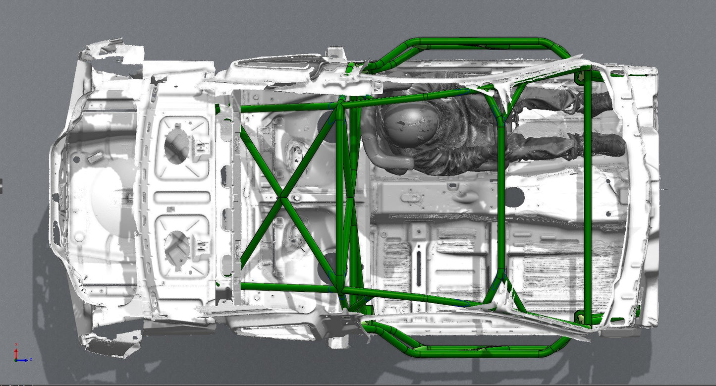 CAGEKITS - FORD MUSTANG S197 FD Spec Roll Cage - Gutted Doors