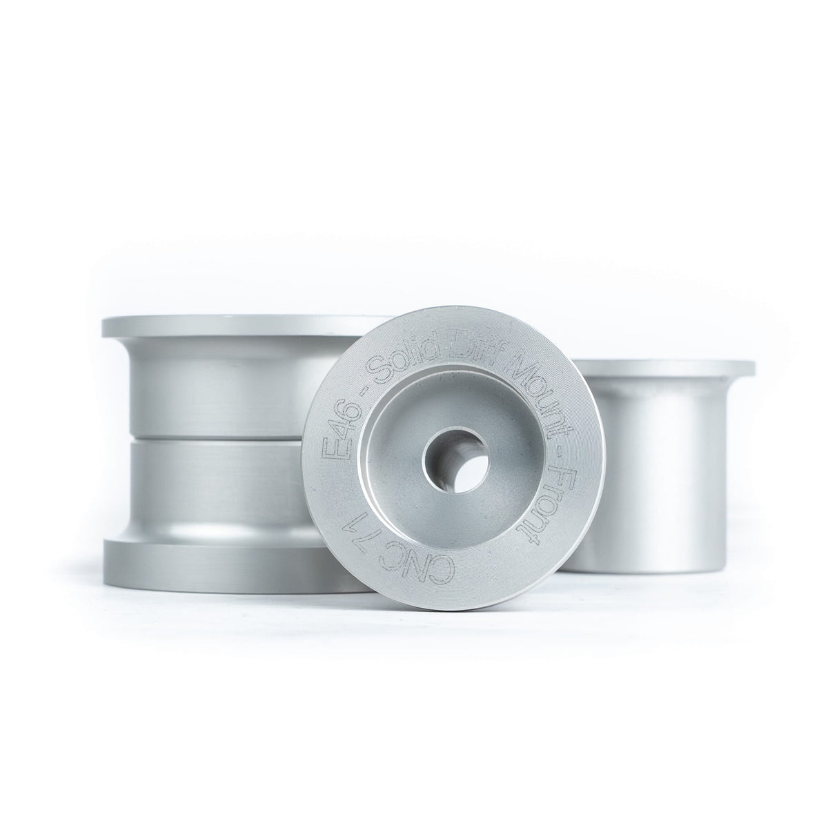 CNC71 - DIFFERENTIAL SOLID ALUMINUM BUSHINGS SET BMW E46