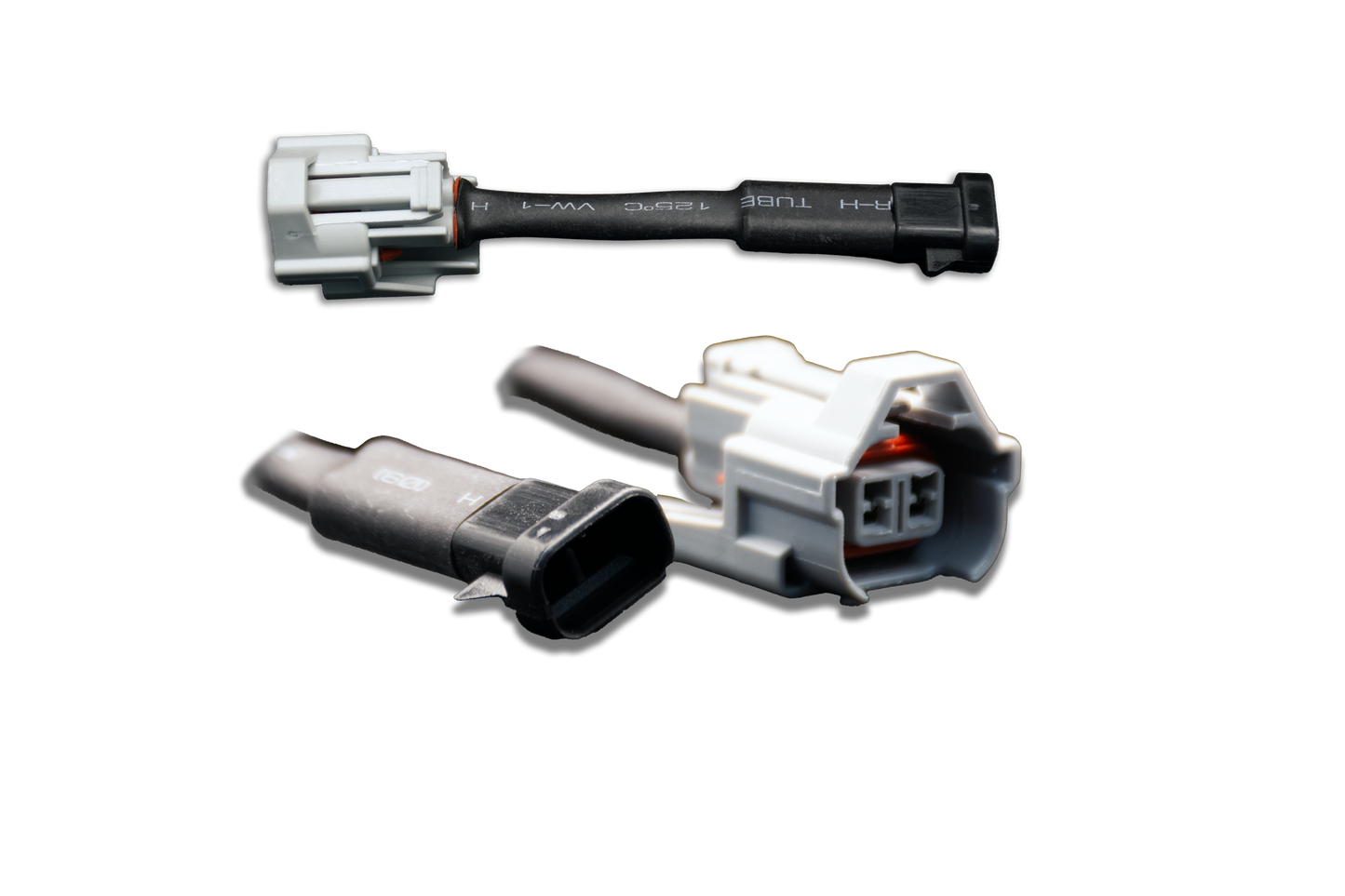 Fuel Injector Clinic - Set of 8 Denso (female) to GM/Delphi (male) injector plug adaptors (padpdtogm8)