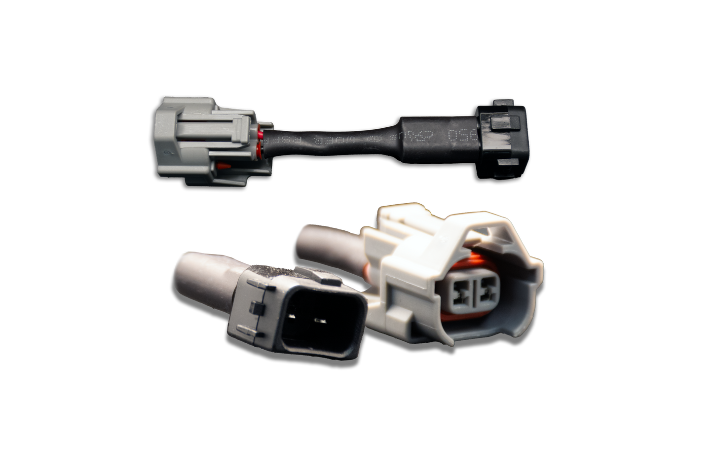 Fuel Injector Clinic - Set of 6 Denso (female) to Honda OBD2 (male) injector plug adaptors (padpdtoh6)