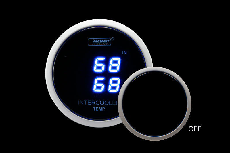 Prosport Gauges - 2-1/16" Digital Dual Intercooler air temperature gauge