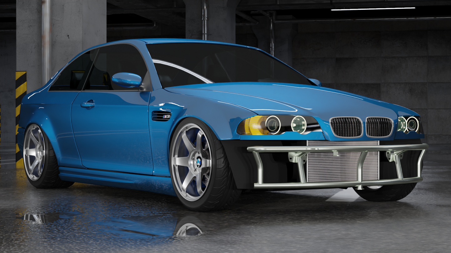 True Focus Fabrication - BMW E46 - Dual Row Front Bash Bar