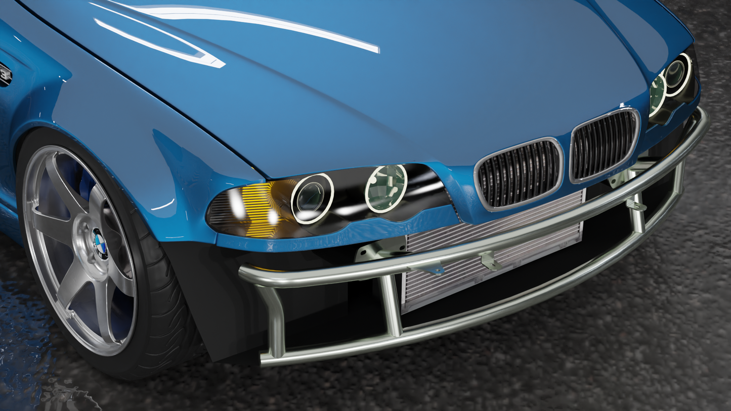 True Focus Fabrication - BMW E46 - Dual Row Front Bash Bar