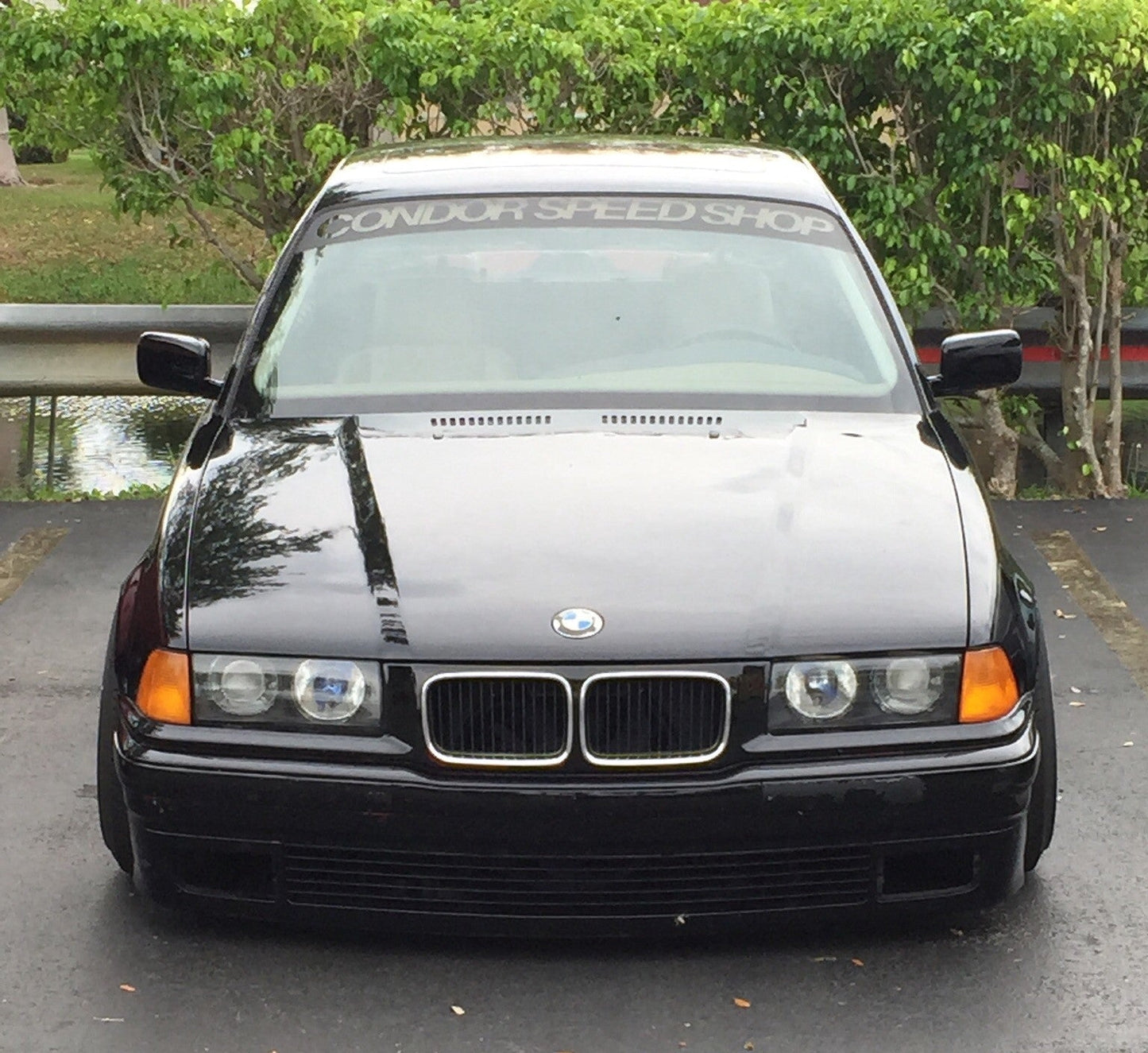 Condor Speed Shop Reverse E46 Windshield Banner