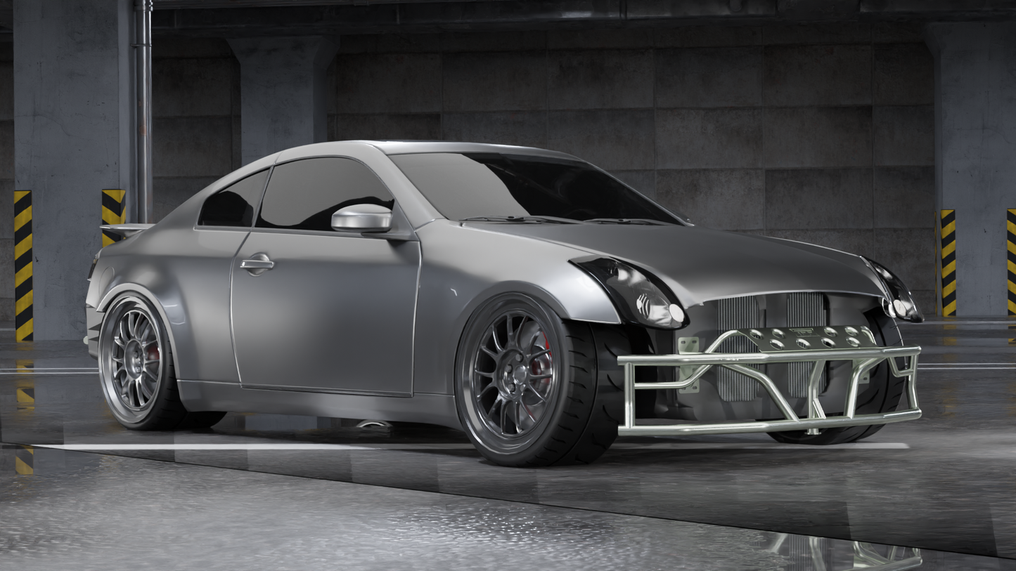 True Focus Fabrication - Infiniti G35 - Dual Row Front Bash Bar