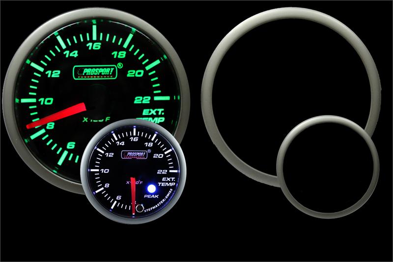 Prosport Gauges - 2-1/16" Green/White Premium EGT Gauge