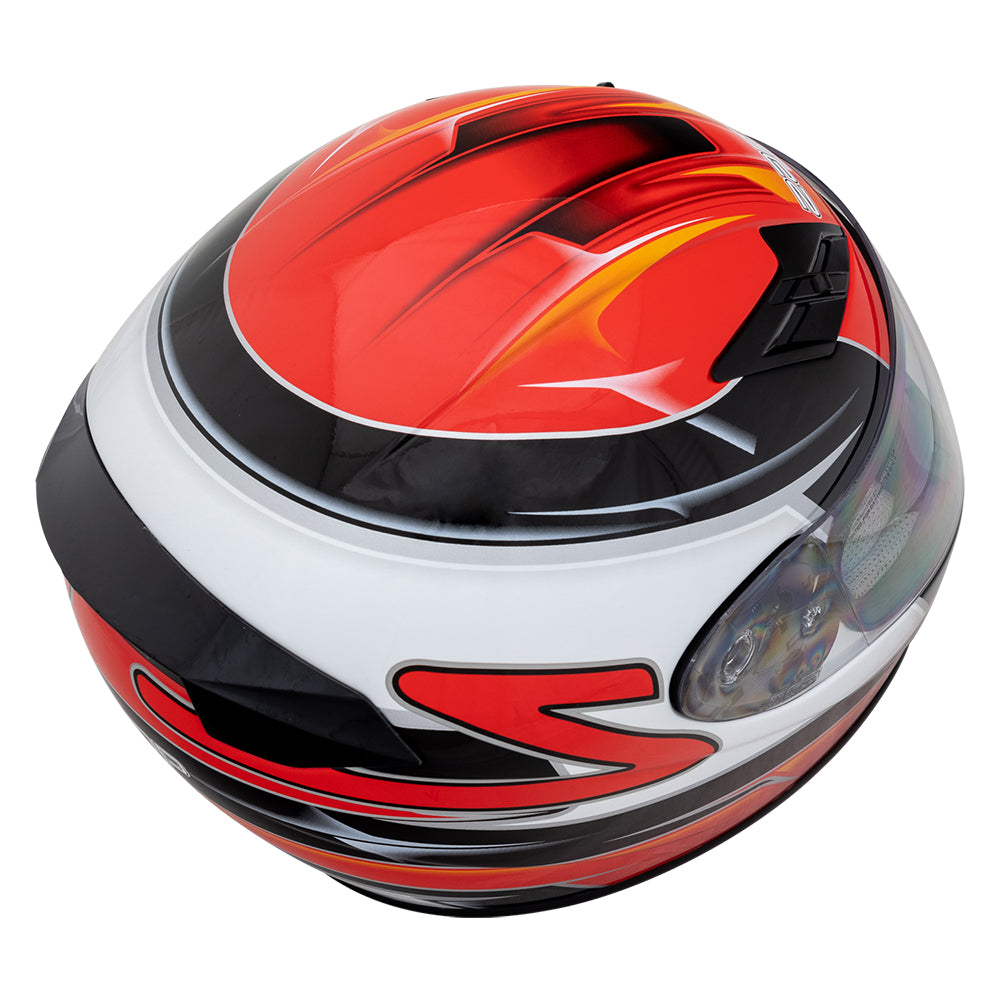 Zamp FS-9 SNELL M2020D / DOT Z19 Series Shield Graphic Red/Black Small