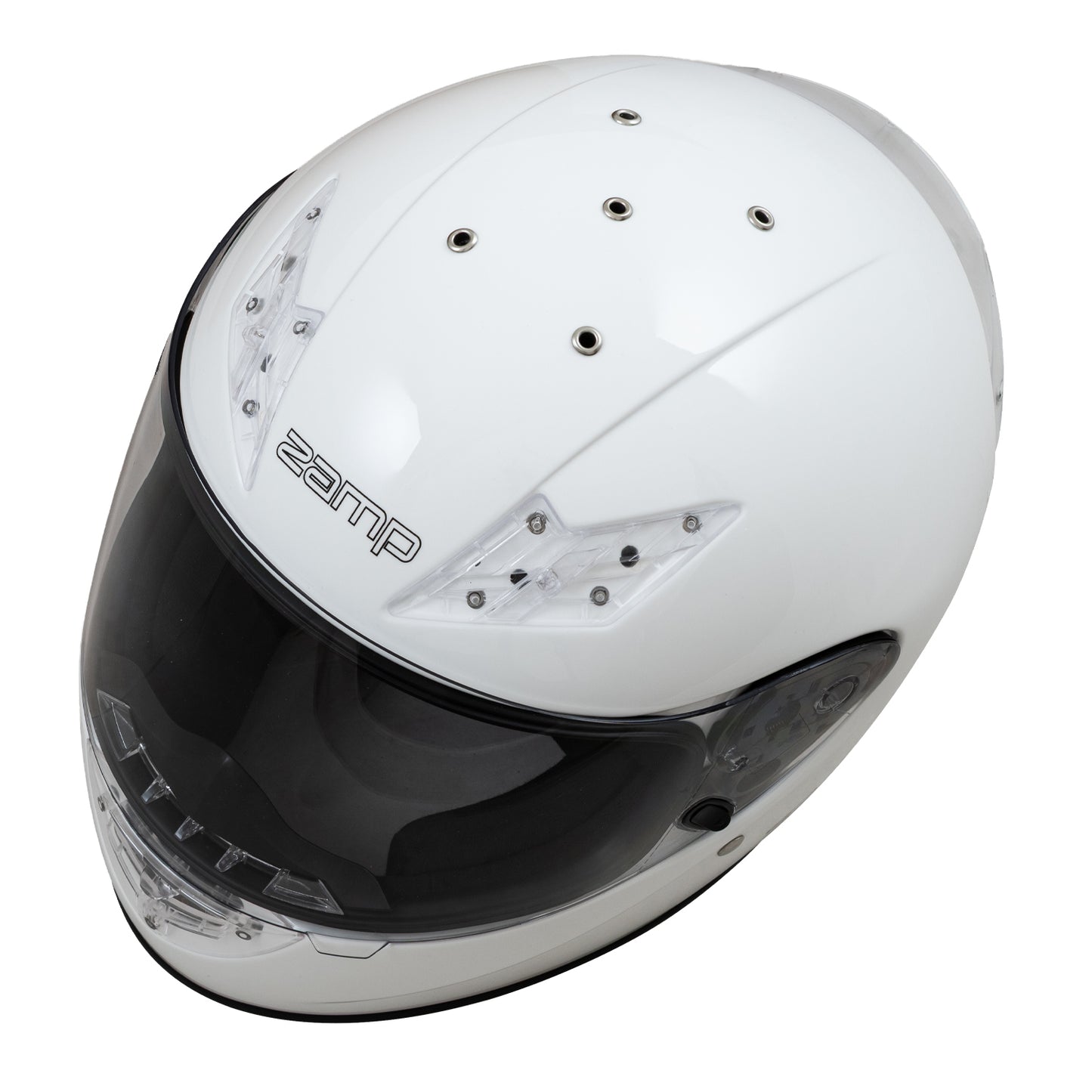 Zamp FS-10 SNELL M2025D / DOT Z19 Series Shield Gloss White Large