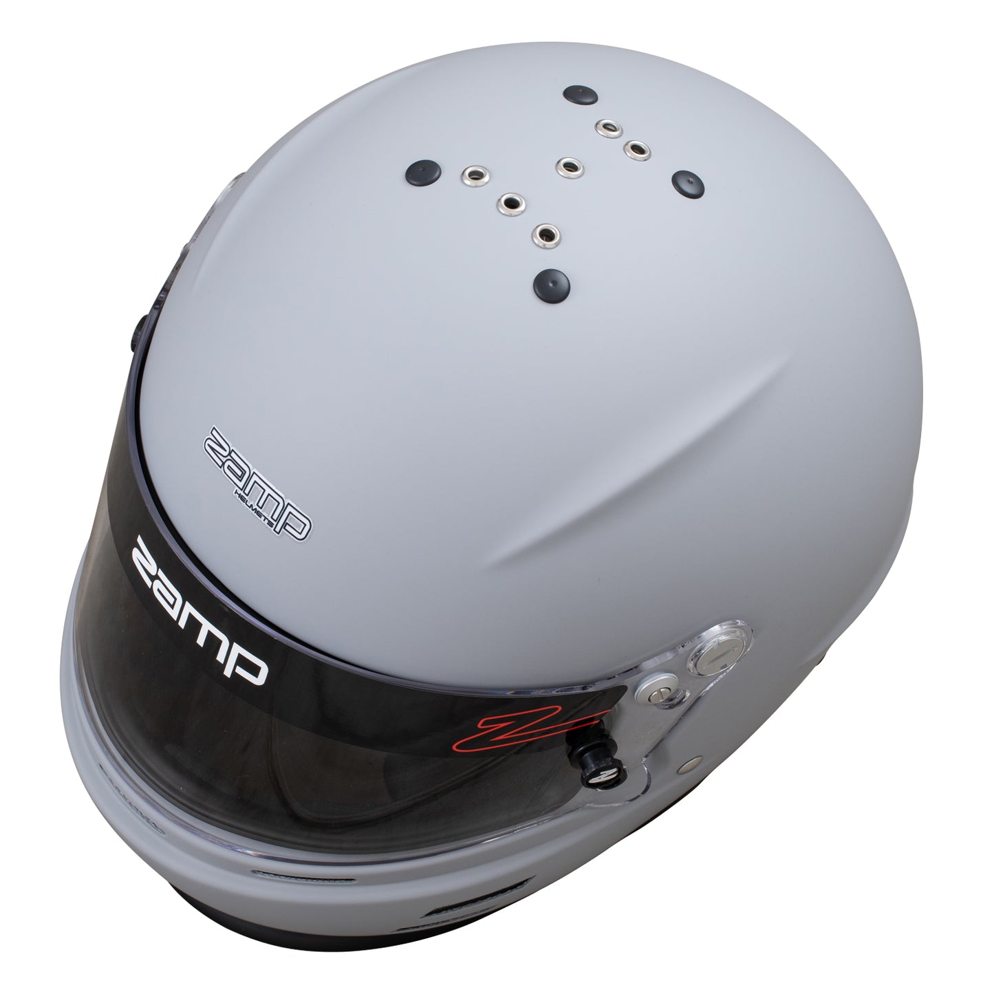 Zamp RZ-61S SNELL SA2025 Matte Gray Small Z-20 Clear Shield Series 31 Cheek Pads Series 28 Crown Liner