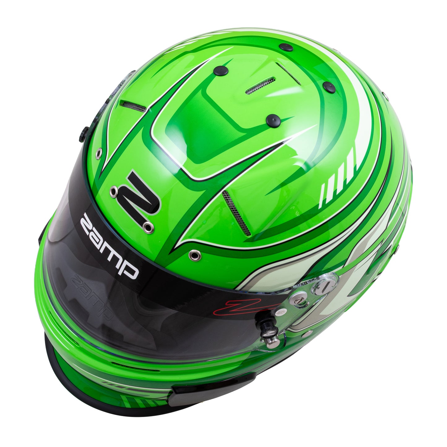 Zamp RZ-70F SNELL SA2025 Green Graphic Large Z-20 Clear Shield Series 28 Interior