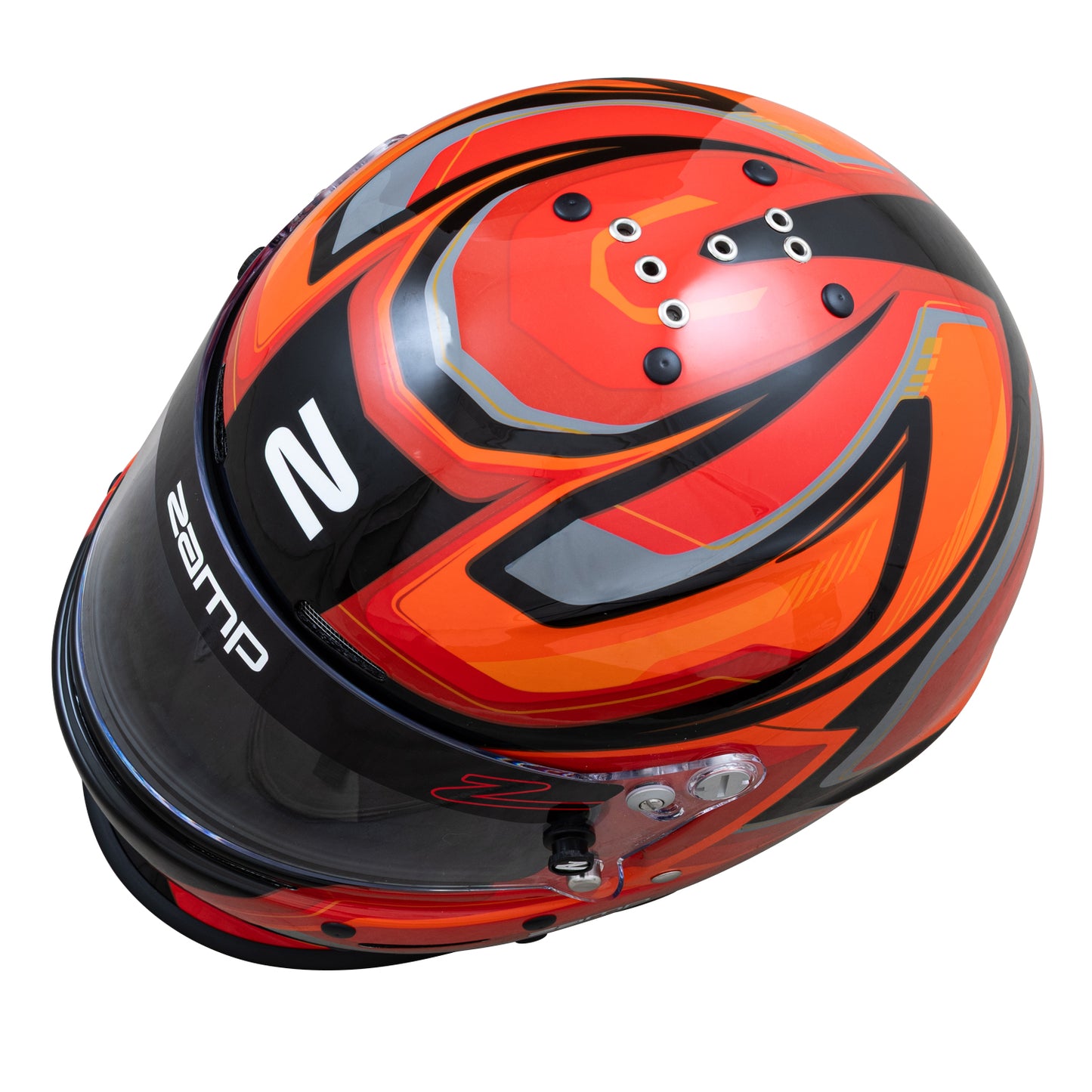 Zamp RZ-63F SNELL SA2025/FIA8859-2024 Red/Black Graphic Large Z-20 Clear Shield Series 31 Cheek Pads Series 28 Crown Liner