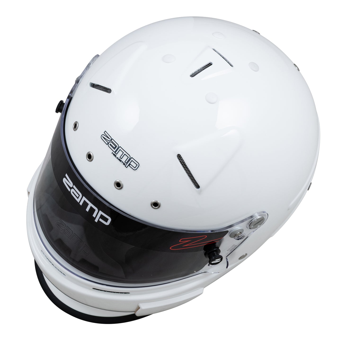 Zamp RZ-70S SNELL SA2025 Gloss White Large Z-20 Clear Shield Series 28 Interior