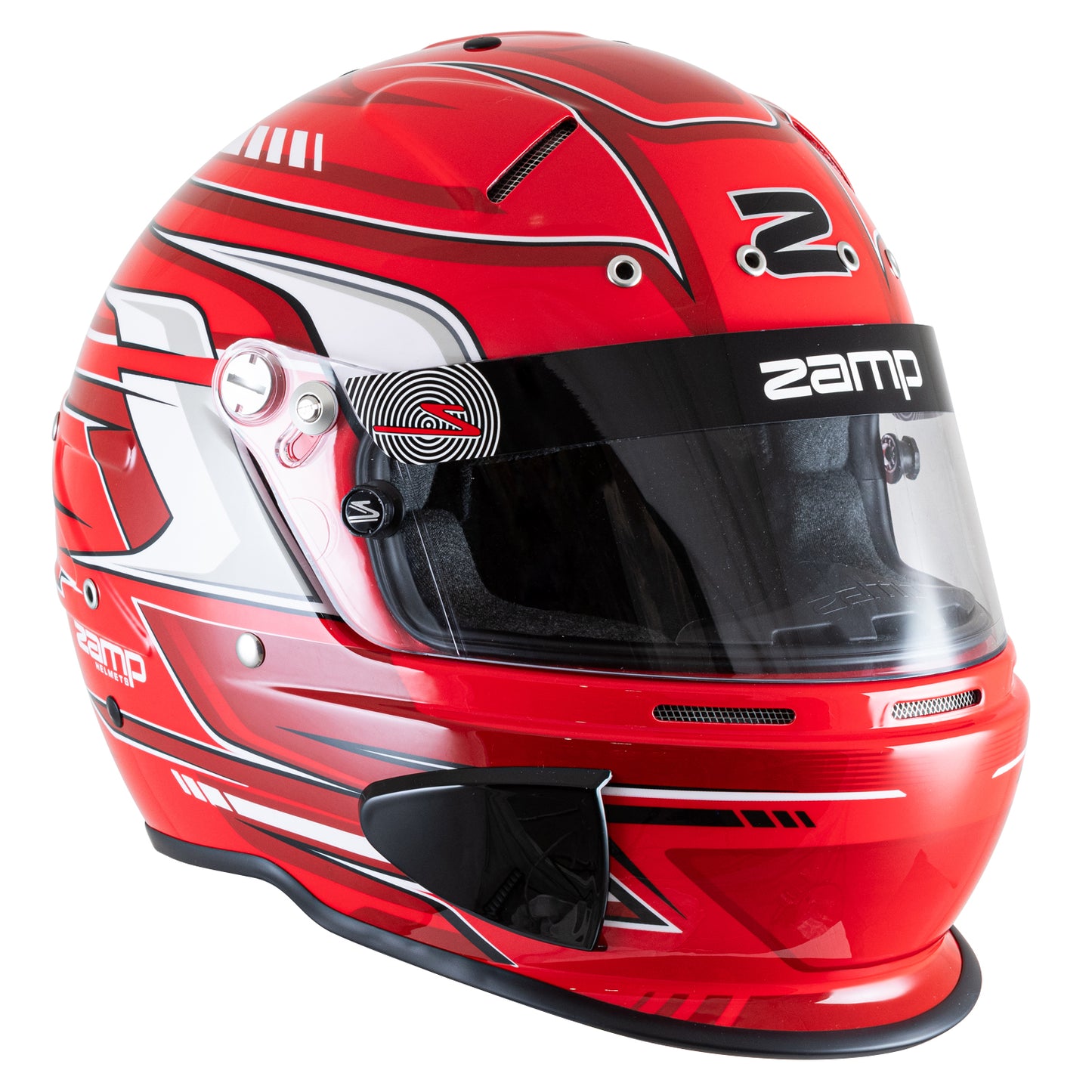 Zamp RZ-70S SNELL SA2025 Red Graphic Medium Z-20 Clear Shield Series 28 Interior