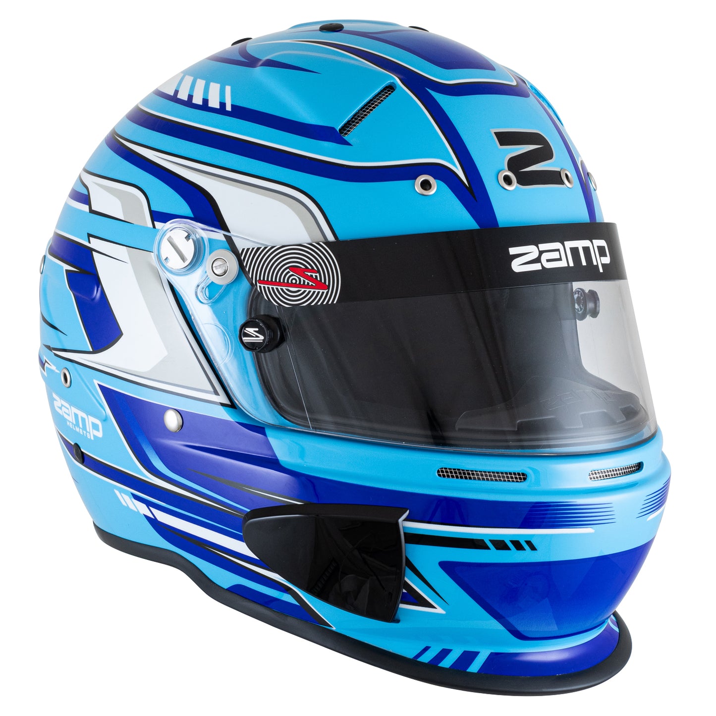 Zamp RZ-70S SNELL SA2025 Blue Graphic Large Z-20 Clear Shield Series 28 Interior