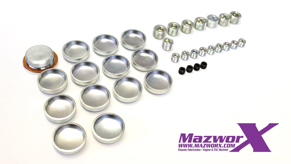 Mazworx - SR20 Freeze And Oil Port Plug Kit