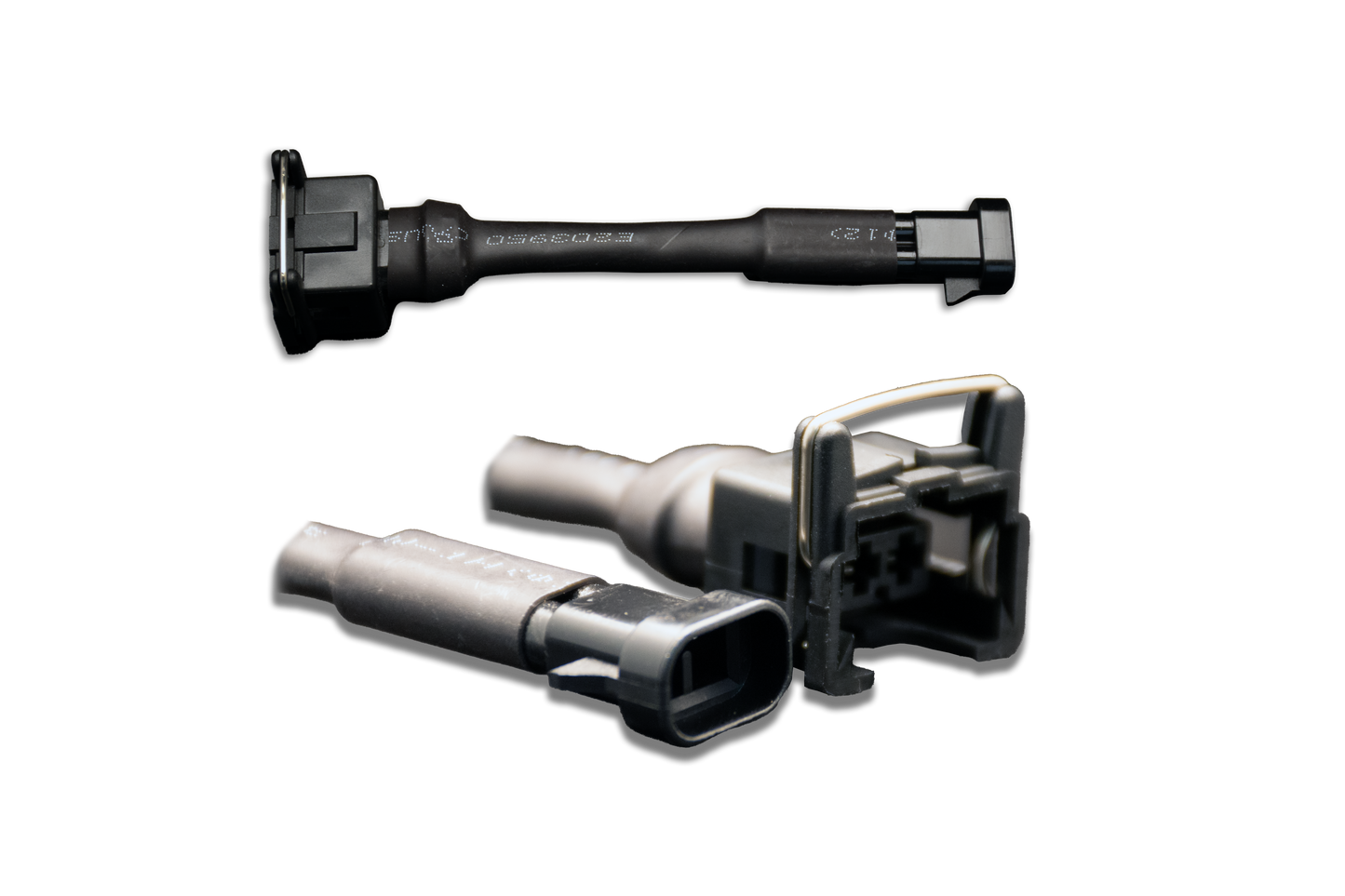 Fuel Injector Clinic - Set of 8 Jetronic/EV1 (female) to GM/Delphi (male) injector plug adaptors (padpjtogm8)