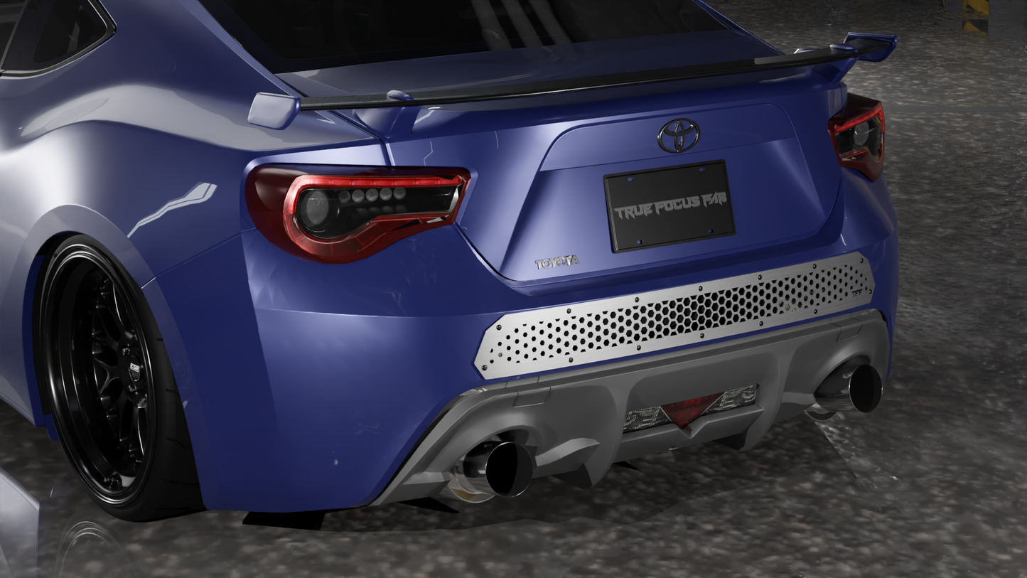 True Focus Fabrication - Scion FR-S / Subaru BRZ - Rear Bumper Vent Diffuser