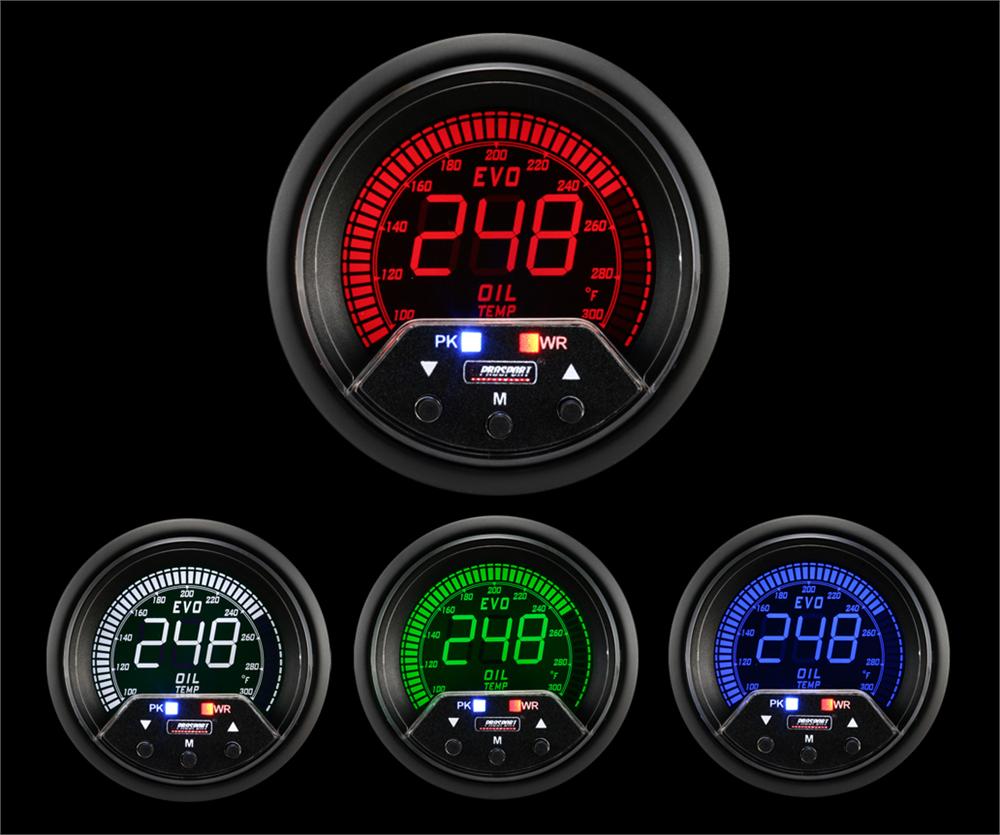 Prosport Gauges - 2-3/8" Premium Evo Electrical Oil Temperature Gauge