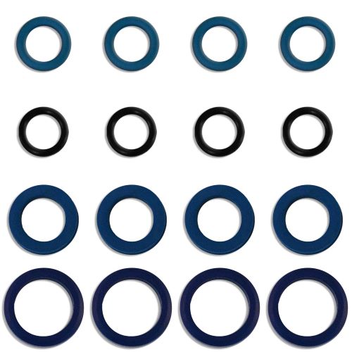 Fuel Injector Clinic - Seal kit for Fuel Injector Clinic low-z injectors for DSM/Evo (Scribed part numbers ending in "K") (slk-126x4-k)