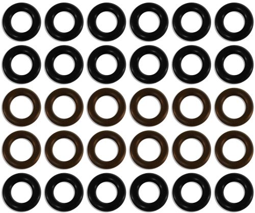 Fuel Injector Clinic - Seal kit for Fuel Injector Clinic Toyota Supra TT injectors with FIC top-feed fuel rail conversion (slk-145x6)