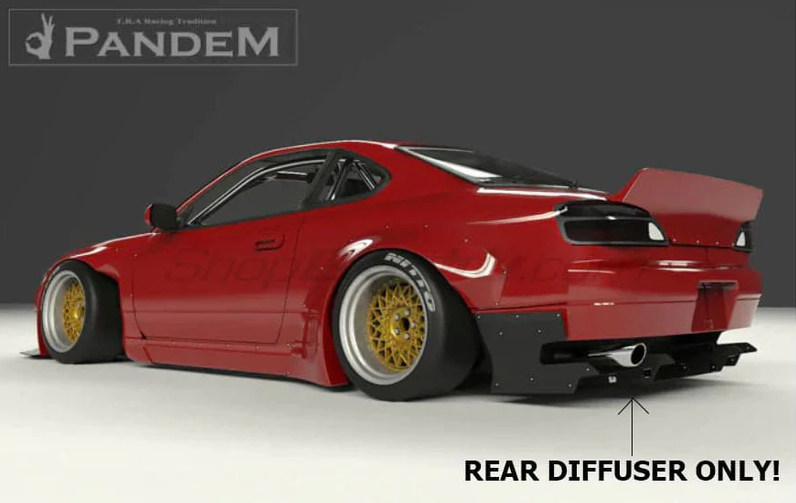 GReddy 99-02 Nissan Silvia Pandem Rocket Bunny S15 Rear Diffuser
