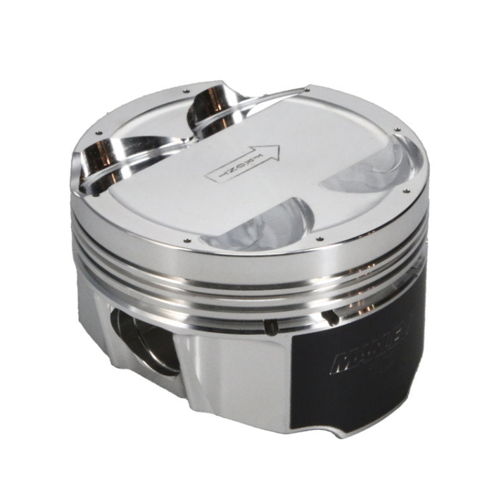 Manley Toyota 2JZGTE 86.5mm Bore +.5mm Oversize -8cc Dish 9:1 CR Turbo Tuff Piston Set w/ Rings